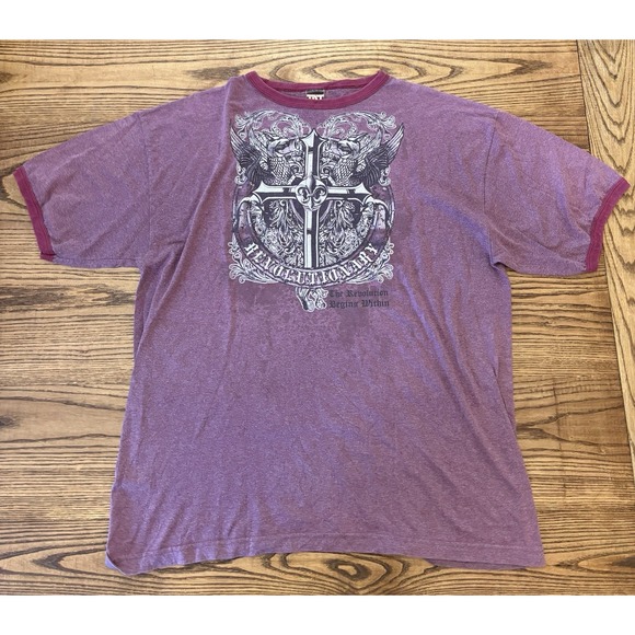 Vintage Y2K Cross Revolution Angels Graphic T-Shirt Size XL - Picture 2 of 6